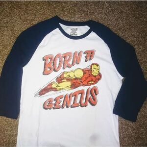 Marvel Iron Man Raglan Graphic TShirt BRAND NEW